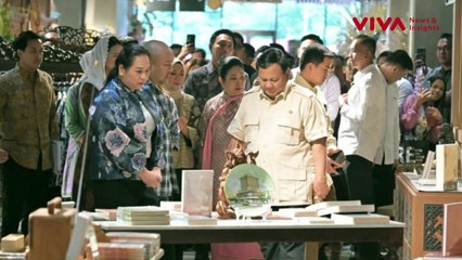 Didampingi Titiek Soeharto Kunjungi Sarinah, Prabowo Lucu