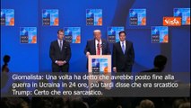 Vertice Nato, Trump: Ero sarcastico su fine guerra in Ucraina in 24 ore