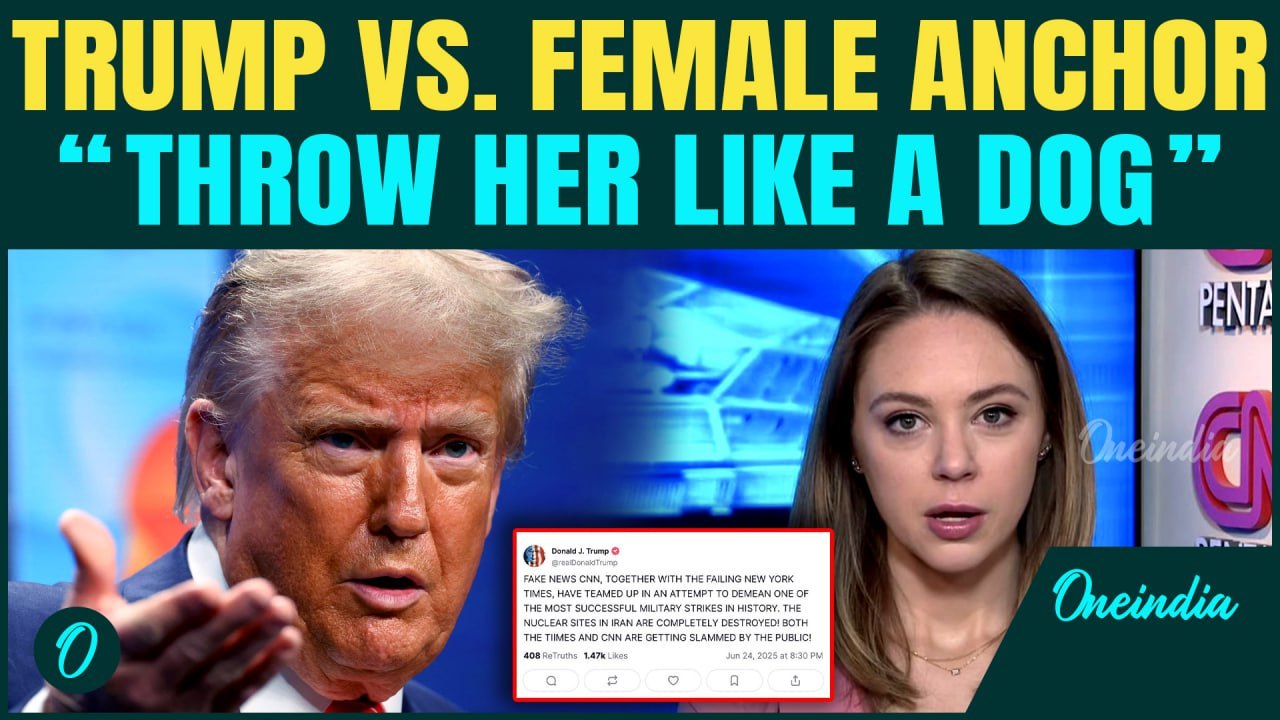 Trump explodes at CNN reporter Natasha Bertrand over Iran bombing report | “Fire her now — she lied”