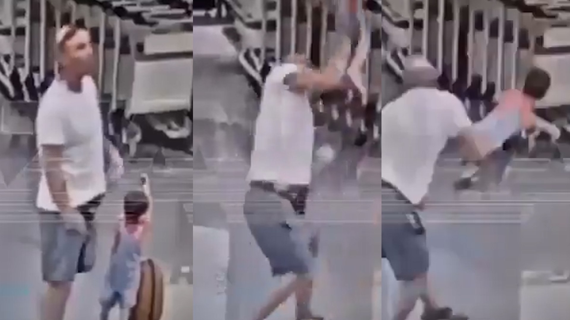 Las c�maras del Aeropuerto Internacional Sherem�tievo, en Mosc�, Rusia, lo captaron todo. Un turista bielorruso se acerca disimuladamente a un ni�o, con cuidado de que nadie le observara. De repente agarr� al peque�o, un ni�o de 18 meses, y lo lanz� bruscamente contra el suelo.

El hombre fue detenido in situ, pero el ni�o se encuentra en coma tras la fractura de cr�neo que le produjo el brutal golpe.