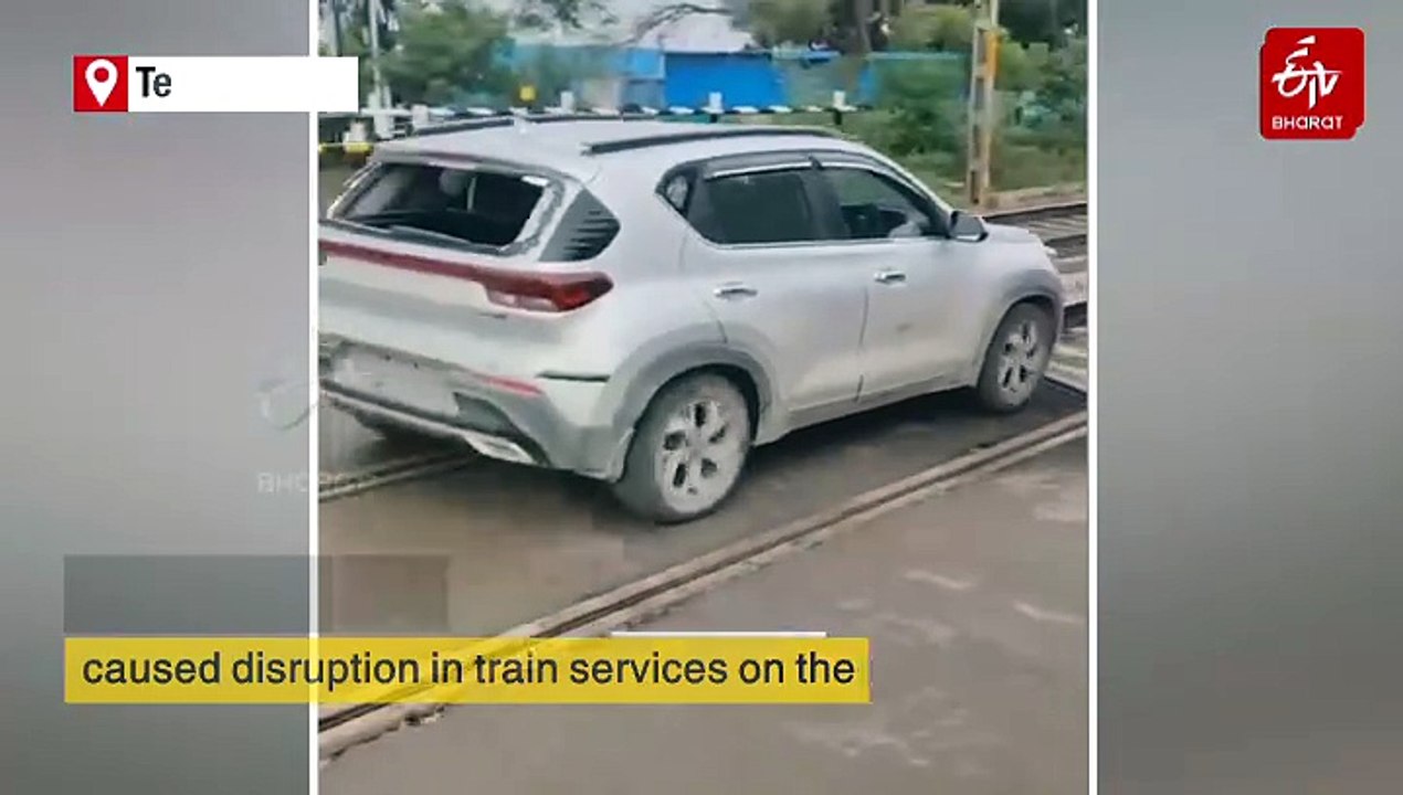 Watch: Uttar Pradesh Woman Drives Car On Railway Track For 7 KM In Telangana; Train Traffic Disrupted For 2 Hours