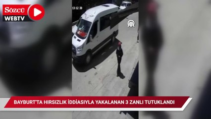 Bayburt'ta hırsızlık iddiasıyla yakalanan 3 zanlı tutuklandı