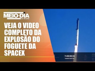 Foguete Starship de Elon Musk explode após decolagem
