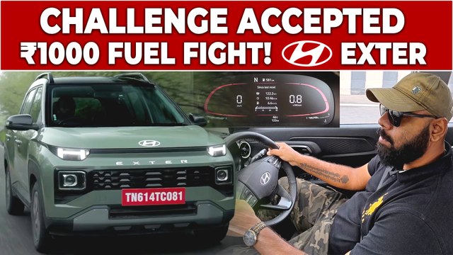 Hyundai Exter ₹1000 Mileage Test | How Far Can It Really Go?