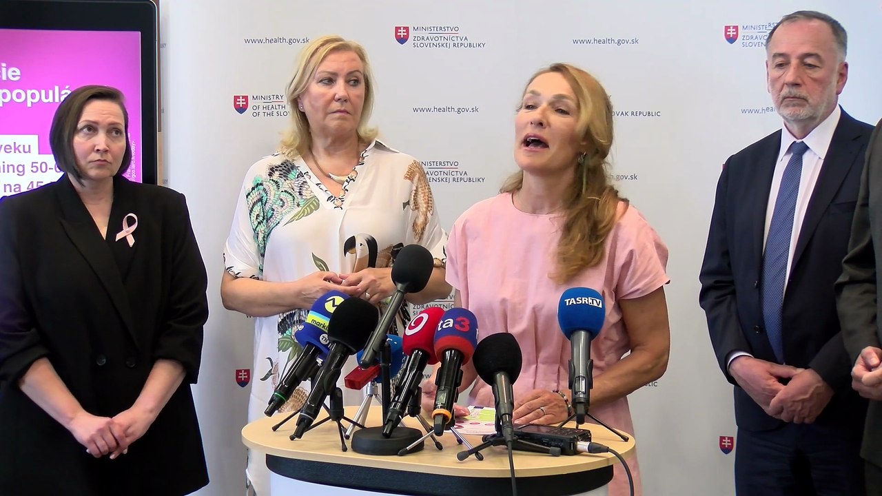 ZÁZNAM: K. Šaško: Pre ženy od 45 rokov bude od 1. júla dostupná mamografia prsníkov