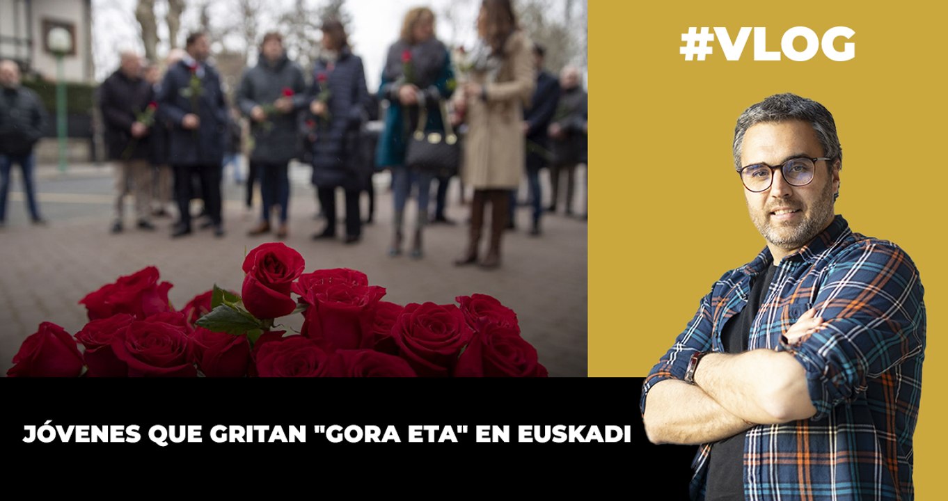 Jóvenes que gritan gora ETA en Euskadi