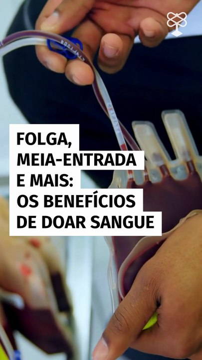 Folga, meia-entrada e mais: os benefícios de doar sangue