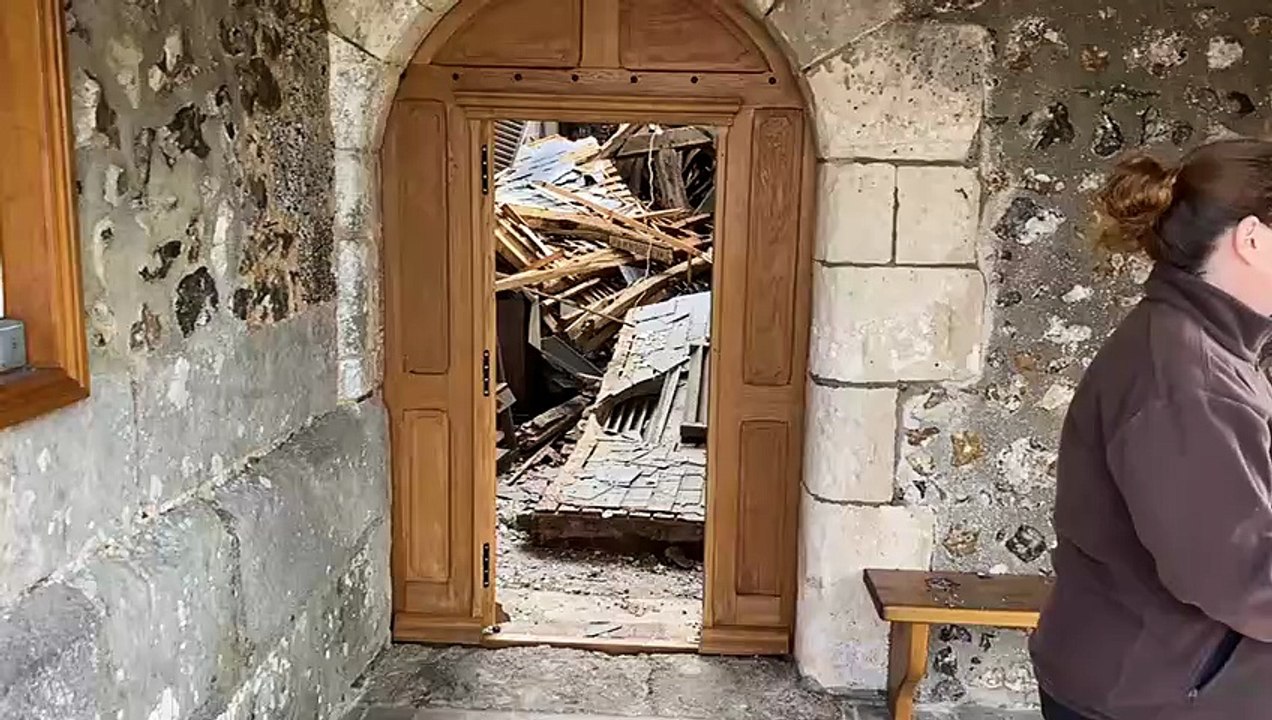 L'église de Valailles a été dévastée par les orages