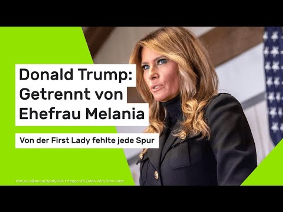 Donald Trump: Getrennt von Ehefrau Melania: Von der First Lady fehlte jede Spur