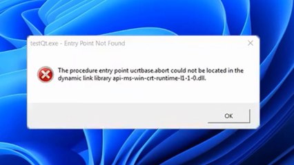 🛠️ Fix "Entry Point Not Found" Error in Windows 11/10/8/7 – Step-by-Step Guide ✔️