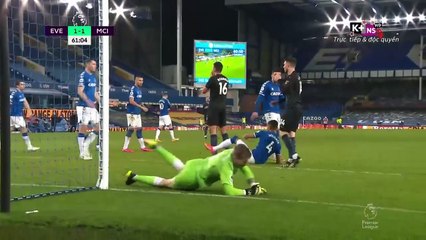 Everton 1-3 Man City - Goals and Highlights (18/2/2021) | K+NS HD