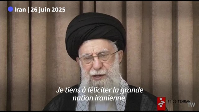 Le guide suprême iranien, Ali Khamenei, salue la victoire de l'Iran après le cessez-le-feu avec Israël