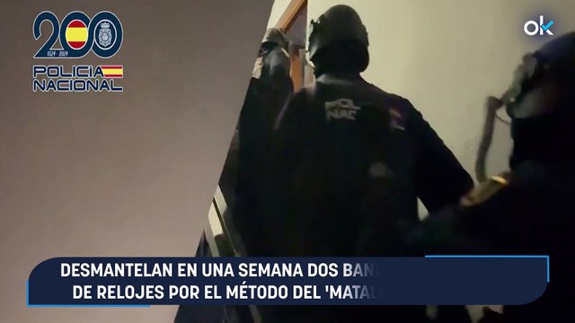 Desmantelan en una semana dos bandas de ladrones de relojes por el método del 'mataleón' en Madrid