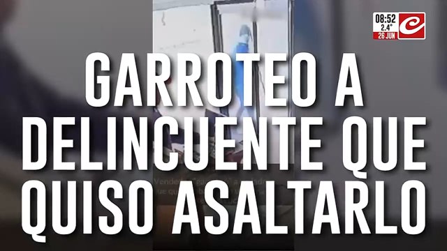 Comerciante tomó un palo y garroteó a delincuente que quiso asaltarlo