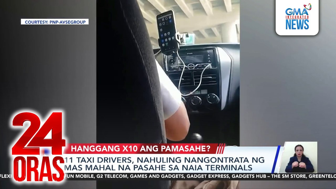 11 taxi drivers, nahuling nangontrata ng mas mahal na pasahe sa NAIA terminals | 24 Oras