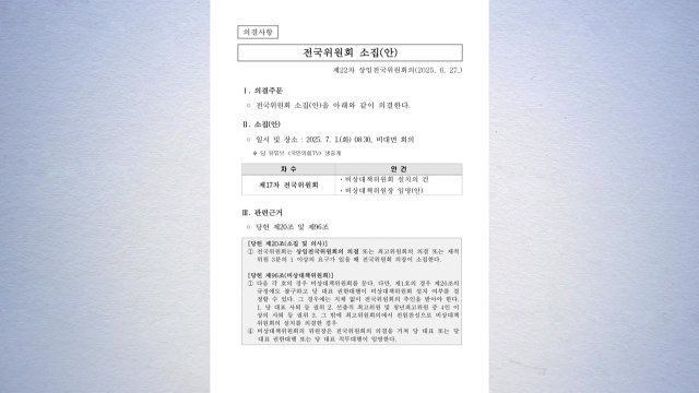 국민의힘, 내달 1일 전국위 소집...비대위원장 임명안 등 의결 / YTN