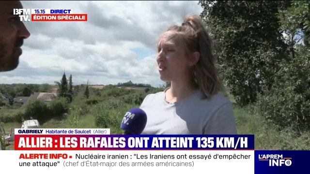 Orages: cette habitante de l'Allier a vu un bout de sa toiture s'envoler