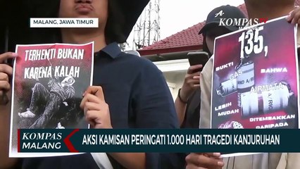 Aksi Kamisan Peringati 1.000 Hari Tragedi Kanjuruhan