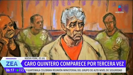 Rafael Caro Quintero comparece por tercera ocasión ante una corte en Nueva York