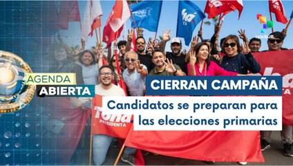 Candidatos a primarias realizan cierre de campaña en Chile