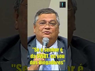 Ministro Flávio Dino provoca o senador Marcos do Val em audiência #shorts