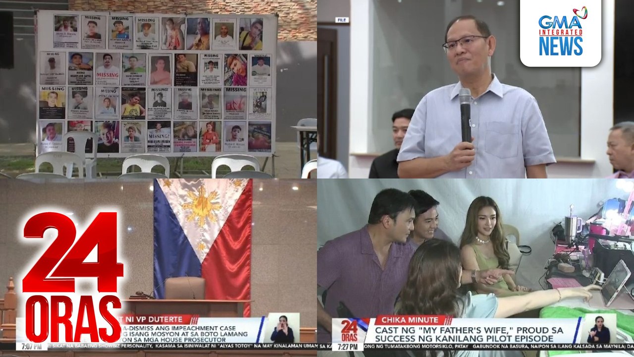 24 Oras: (Part 2) Mga isiniwalat ni alyas "Totoy," may kredibilidad at suportado ng mga dokumento at video, ayon sa DOJ; Comelec, binawi ang suspensyon sa pagproklama kay Teodoro; 'di pwedeng ma-dismiss ang impeachment case sa pamamagitan ng..., atbp.