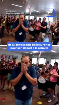 Ses élèves lui font une surprise émouvante pour son départ à la retraite