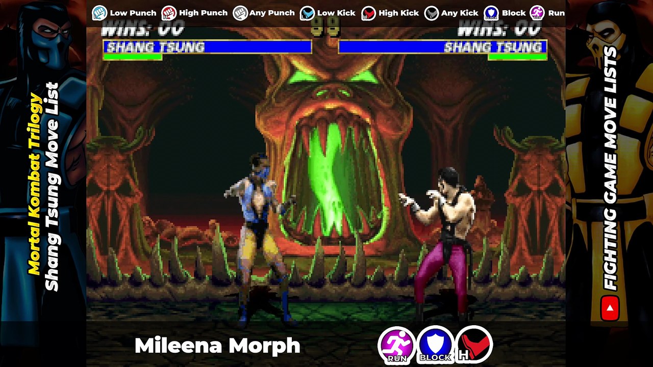 SHANG TSUNG MOVE LIST - Mortal Kombat Trilogy (...