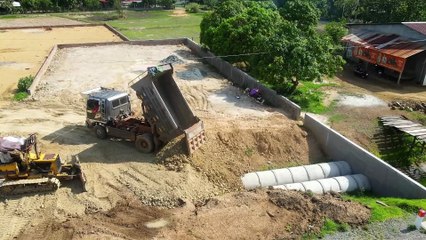 Buried an underground twin drainage system at 5x10 near the motorway.