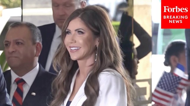 DHS Secretary Kristi Noem Arrives For Meetings At Costa Rica's Presidential Palace