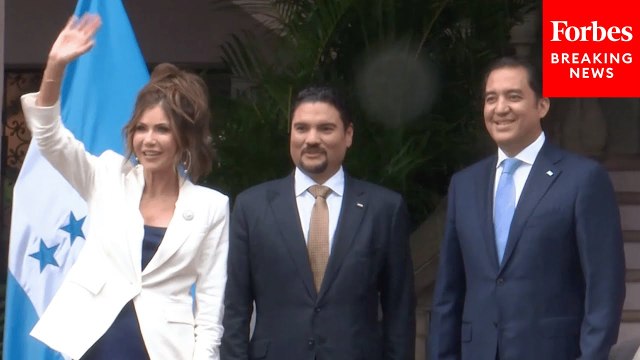 DHS Secretary Kristi Noem Arrives For Meetings With Honduras' President In Tegucigalpa