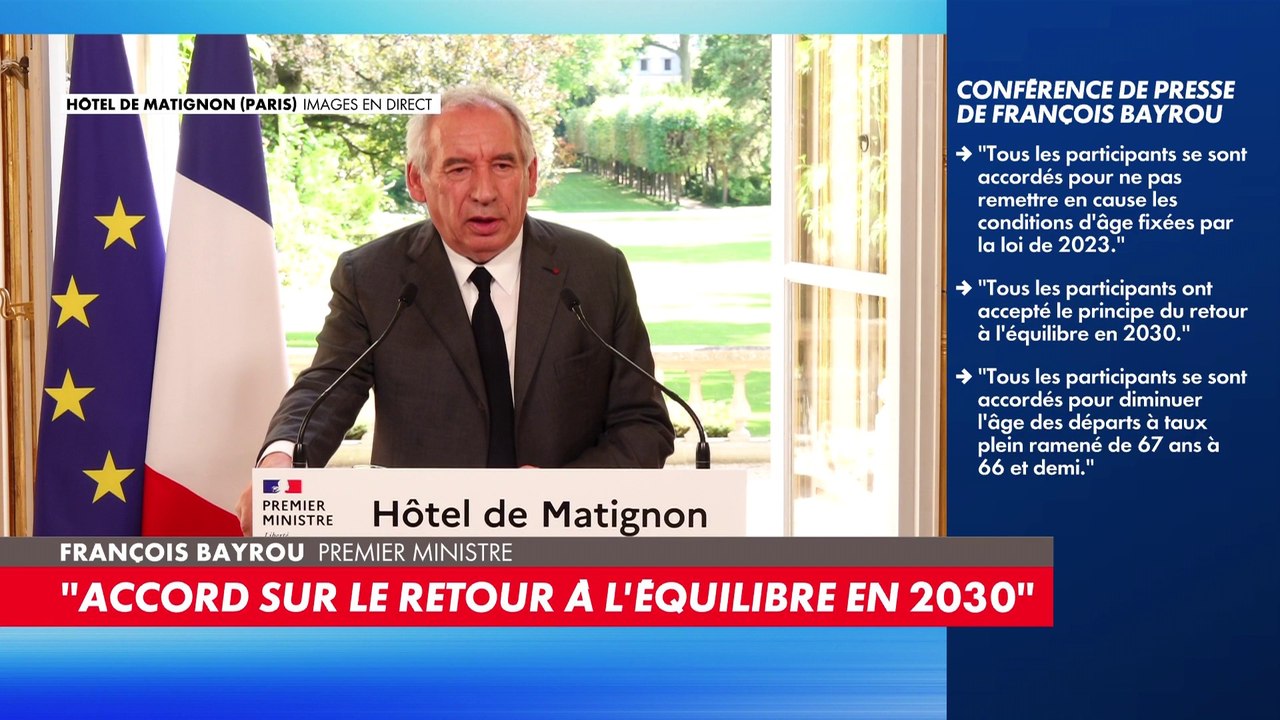 François Bayrou : «Ce texte sera soumis au Parlement à l'automne»