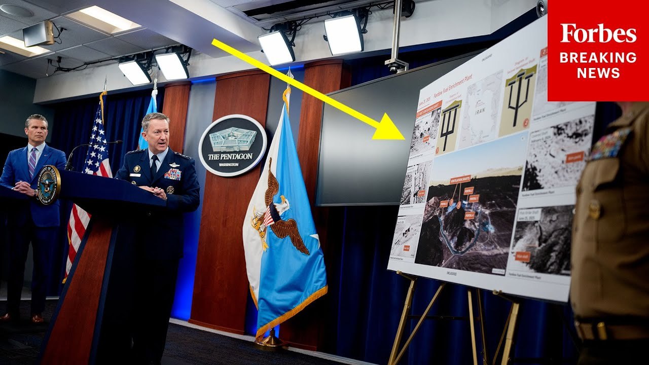 Hegseth And Caine Hold Pentagon Press Briefing To Prove Iran Strikes Were Effective