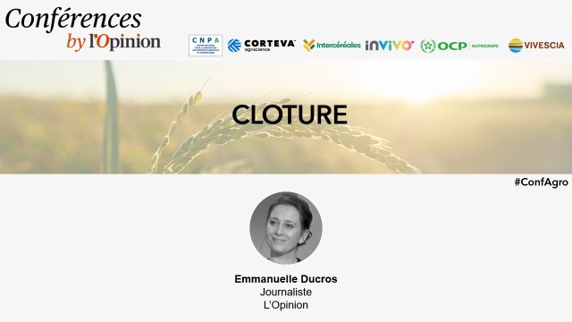 Nourrir la planète - Clotûre avec Emmanuelle Ducros