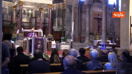 Le esequie di Alvaro Vitali nella Chiesa di San Pancrazio a Roma, le immagini