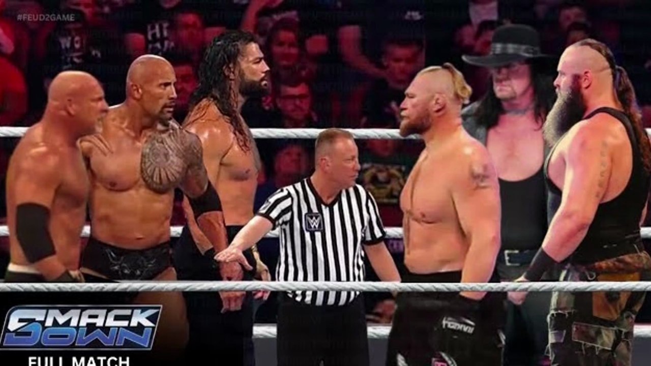 FULL MATCH - The Rock, Goldberg & Roman Reigns vs. Braun Strowman, Brock Lesnar & Undertaker