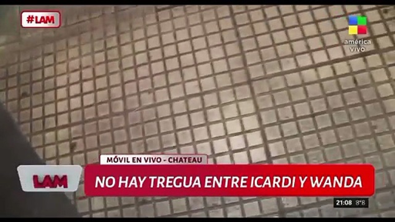 Icardi se retiró del Chateau Libertador con sus hijas tras el cruce con Wanda Nara y atropelló un camarógrafo de LAM