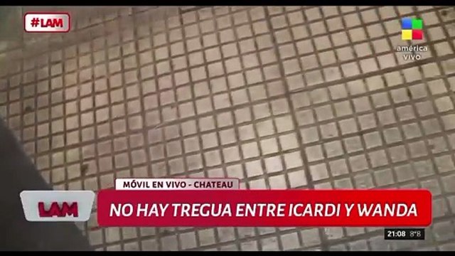 Icardi se retiró del Chateau Libertador con sus hijas tras el cruce con Wanda Nara y atropelló un camarógrafo de LAM