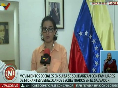 Movimientos sociales en Suiza se solidarizan con los familiares de migrantes venezolanos secuestrados