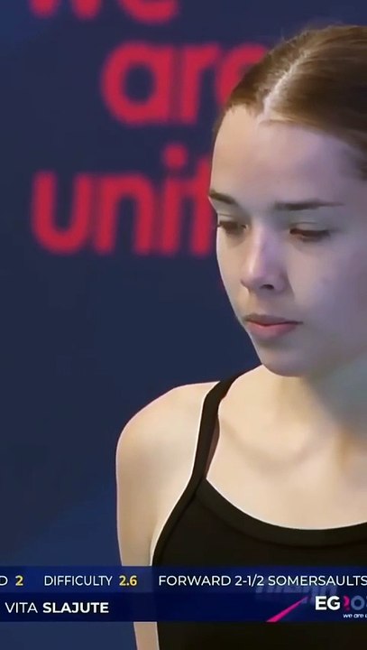 Women's Diving VITA SLAJUTE 1M Springboard Diving European ROUND 2 #diving