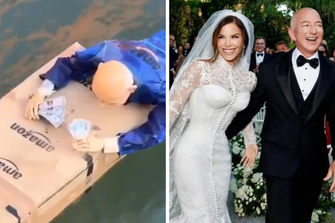 Protestan en contra de boda de Jeff Bezos y Lau...