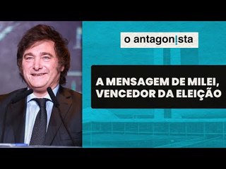 "Hoje começa o fim da decadência argentina”, diz Javier Milei no discurso de vitória