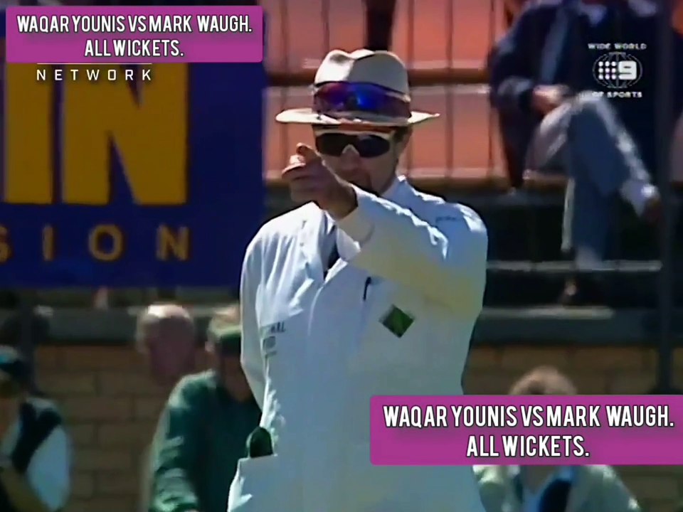 WAQAR YOUNIS VS MARK WAUGH.