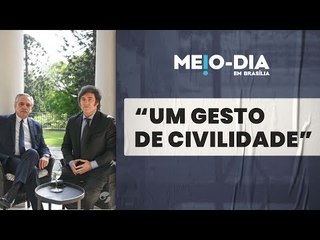 Javier Milei se encontra com Alberto Fernández
