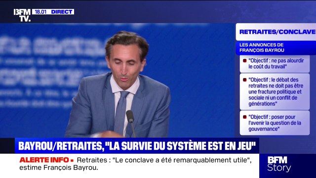Conclave sur les retraites: Il faut se féliciter des avancées, j'espère que le Parlement les votera , déclare Julien Aubert (Les Républicains)