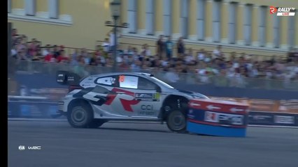 WRC 2025 Greece SS1 Katsuta Touch Wall