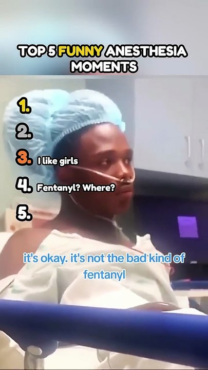 Top 5 Funniest Anesthesia Reactions #shorts