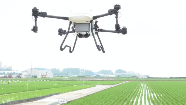 'GPS 기반 경로 자동 생성' 농업용 드론 첫 개발 / YTN