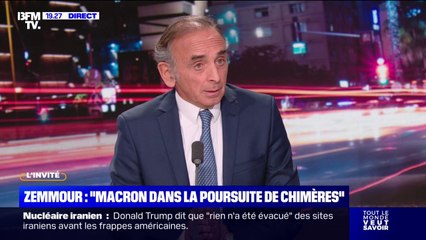 Nucléaire iranien: pour Éric Zemmour (Reconquête), Israël est "embarqué dans une guerre éternelle"