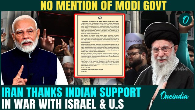 Iran PRAISES Indian Public for Backing Tehran in Israel War | Modi Govt LEFT OUT of Embassy Thanks